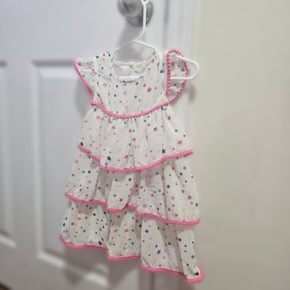 Cute Star Ruffled Toddler Spring/Summer Dress 3T - Picture 4 of 7